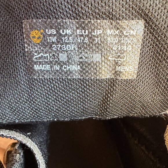 Timberland Mt Maddsen Men's Wide Waterproof Mid Hiking Boots Dark Brown Mens 13W - Picture 5 of 15